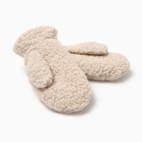 Варежки женские на иск. меху MIST, р-р. 26см, бежевый Варежки женские на иск. меху MIST, р-р. 26см, бежевый