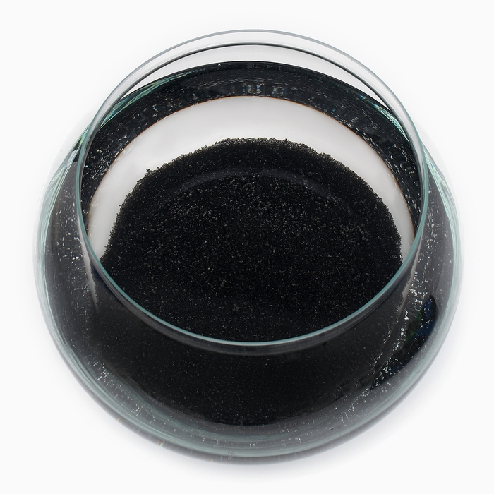 Песок кварцевый (0,1-0,2 мм) черный, 800 г