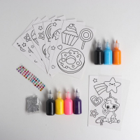 Набор для творчества «Раскрась витражики: единорог», 20 шт в наборе Набор для творчества «Раскрась витражики: единорог», 20 шт в наборе