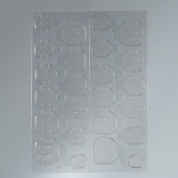 Накладные ногти &laquo;Классический френч&raquo;, 24 шт, клеевые пластины, форма квадрат, цвет розовый/белый