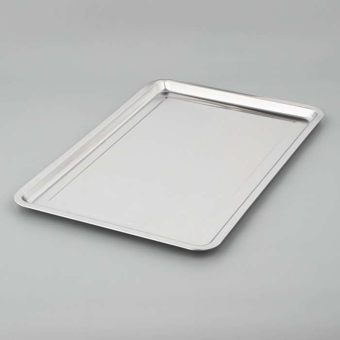 Поднос из нержавеющей стали, 59,5&times;39,5&times;1,5 см