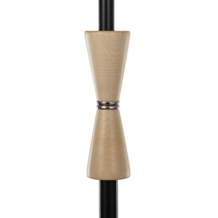 Торшер "Клаудия" 1х15Вт Е27 со столиком черный 29х29х150см