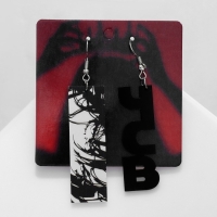 Серьги акрил &laquo;ЧСВ&raquo;, цвет чёрный