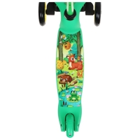 Самокат GRAFFITI &laquo;В лесу&raquo;, колёса PU 110/80 мм, ABEC 7, цвет зелёный