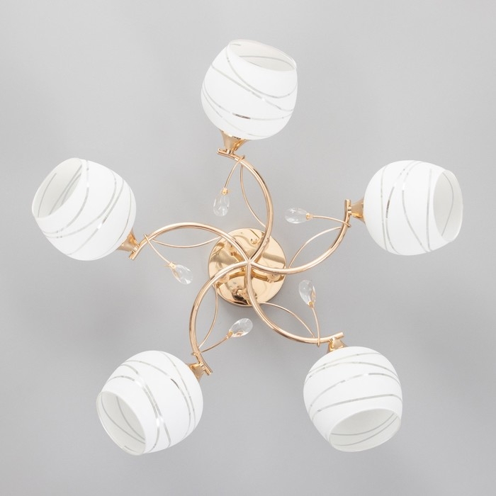 Люстра потолочная Люси 5хE27 40Вт Золото Люстра потолочная Люси 5хE27 40Вт Золото