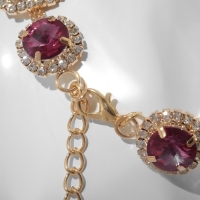 Колье &laquo;Бурлеск&raquo; геометрия, цветные в золоте, 30см