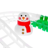 Железная дорога &laquo;Новогоднее приключение&raquo;, с фигурками, 125 деталей