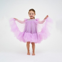 Платье детское с пышной юбкой KAFTAN, рост 98-104, лиловый Платье детское с пышной юбкой KAFTAN, рост 98-104, лиловый