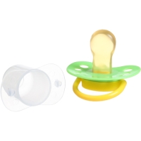 Соска - пустышка латексная анатомическая &laquo;Милые зверята&raquo;, от 0 мес., с колпачком, цвет МИКС