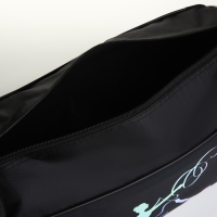 Сумка детская спортивная на молнии для девочки, наружный карман, регулируемый ремень, цвет чёрный Сумка детская спортивная на молнии для девочки, наружный карман, регулируемый ремень, цвет чёрный