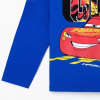 Футболка с длинным рукавом "Тачки", Disney, рост 122-128, синий