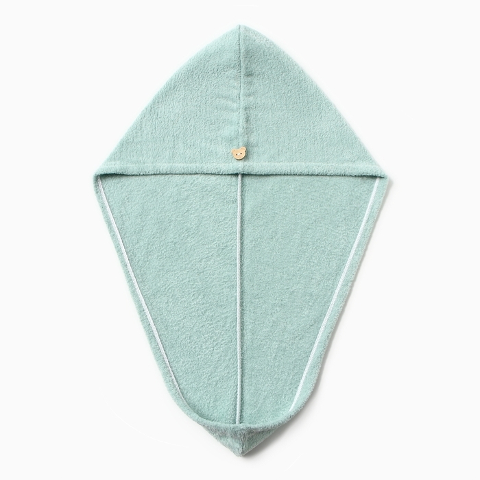 Набор для бани и ванной Этель "Бантик", цв. мятный: полотенце-парео 75*120 см + чалма