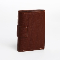Портмоне мужское на магните, отдел для купюр, для карт, для монет, цвет коричневый
