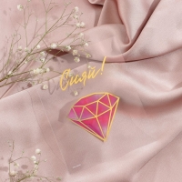 Набор открыток &laquo;От всей души&raquo;, тиснение, пластик, 8,8 &times; 10,7 см