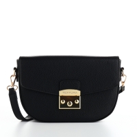 Сумка женская на клапане, TEXTURA, маленький размер, цвет чёрный Сумка женская на клапане, TEXTURA, маленький размер, цвет чёрный