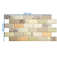 Панель ПВХ Плитка Ар Нуво 962х484 мм Панель ПВХ Плитка Ар Нуво 962х484 мм