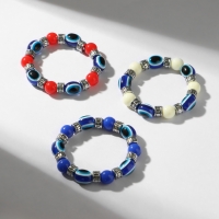 Браслет-оберег &laquo;Глазик&raquo; с бусинами, цвет МИКС, d=5 см