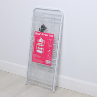 Этажерка напольная 4-х секционная Доляна, на колёсах, 31&times;34&times;77 см, цвет белый