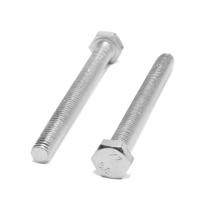 Болт ТУНДРА, оцинкованный, DIN 933, класс прочности 8.8, М8х80 мм, 1 кг Болт ТУНДРА, оцинкованный, DIN 933, класс прочности 8.8, М8х80 мм, 1 кг