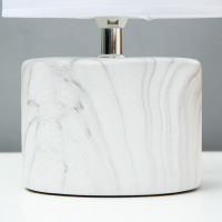 Лампа настольная 16374/1 E14 40Вт бело-серый 16х16х29 см RISALUX