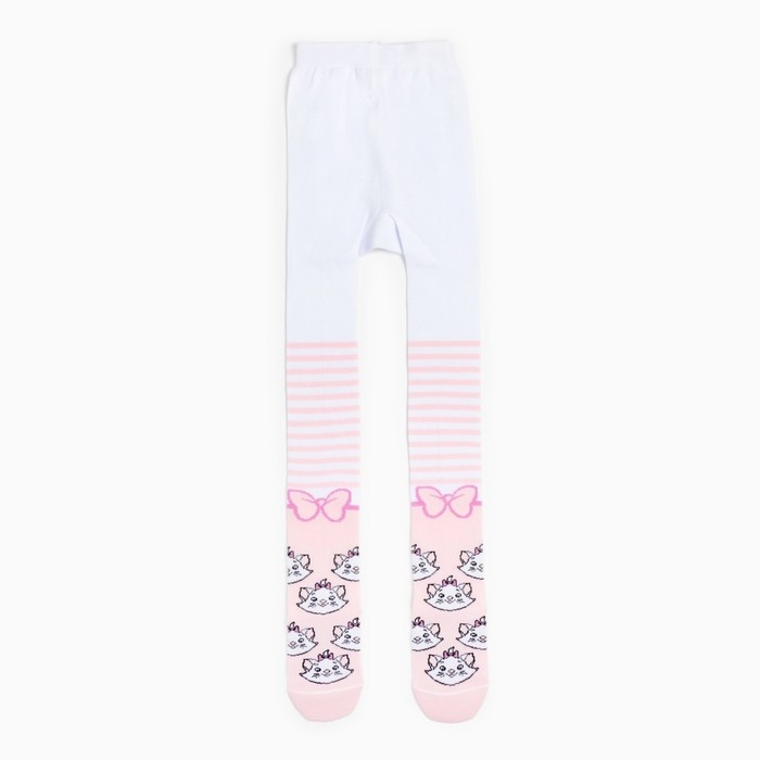 Колготки детские «Мари», Коты аристократы, рост 116-122 см, цвет белый/розовый Колготки детские «Мари», Коты аристократы, рост 116-122 см, цвет белый/розовый