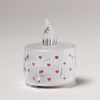 Свеча светодиодная со звёздами, мод. СВ-21 &laquo;Love&raquo;, 5 х 3,8 см.