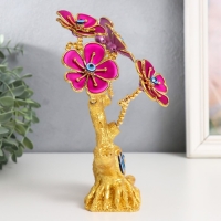 Сувенир от сглаза "Цветущее дерево. Филин со слитком золота" золото, фуксия 14,2х5,6х18,5 см 93587 Сувенир от сглаза "Цветущее дерево. Филин со слитком золота" золото, фуксия 14,2х5,6х18,5 см 93587