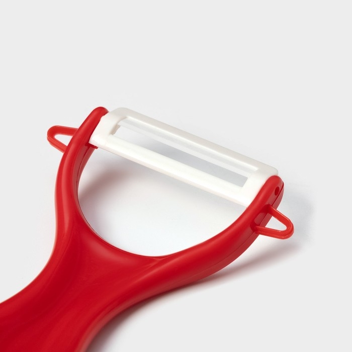 Набор кухонных принадлежностей Доляна «Нарцисс», 3 предмета: 2 ножа с антиналипающим покрытием, лезвие 12 см, овощечистка, 20×4 см, цвет красный Набор кухонных принадлежностей Доляна «Нарцисс», 3 предмета: 2 ножа с антиналипающим покрытием, лезвие 12 см, овощечистка, 20×4 см, цвет красный