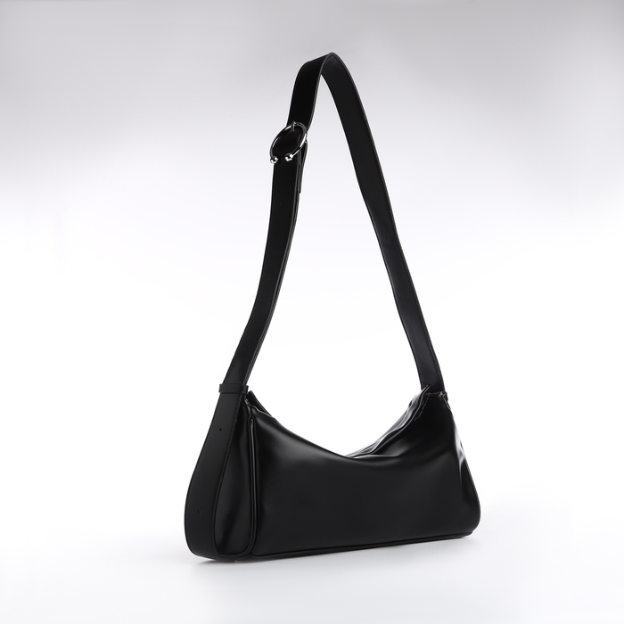 Сумка женская кросс-боди, на молнии, цвет чёрный