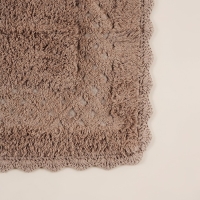 Коврики для ванной SL Home, 2 шт: 50&times;70 см, 60&times;100 см, цвет кремовый