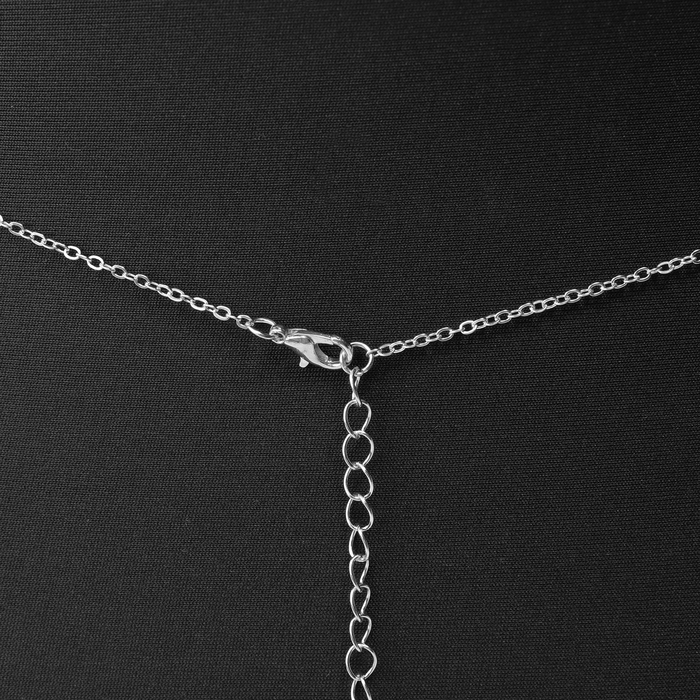 Портупея &laquo;Талия&raquo; жемчужина, цвет белый в серебре, 68 см + 25 см удлинитель