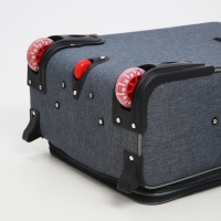 Чемодан средний 52 л (M), отдел на молнии, кодовый замок, с расширением, цвет серый