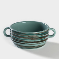 Бульонница фарфоровая Tramontano, 300 мл, 11,5&times;5,5 см, цвет зелёный