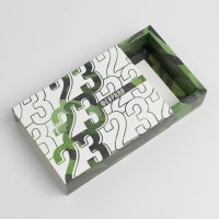 Коробка кондитерская, упаковка, &laquo;23 февраля&raquo;, 20 х 15 х 5 см