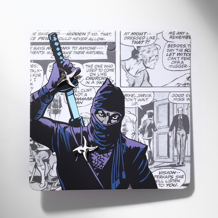 Серьги металл &laquo;Япония&raquo; сюрикены гвоздики, цвет серебро