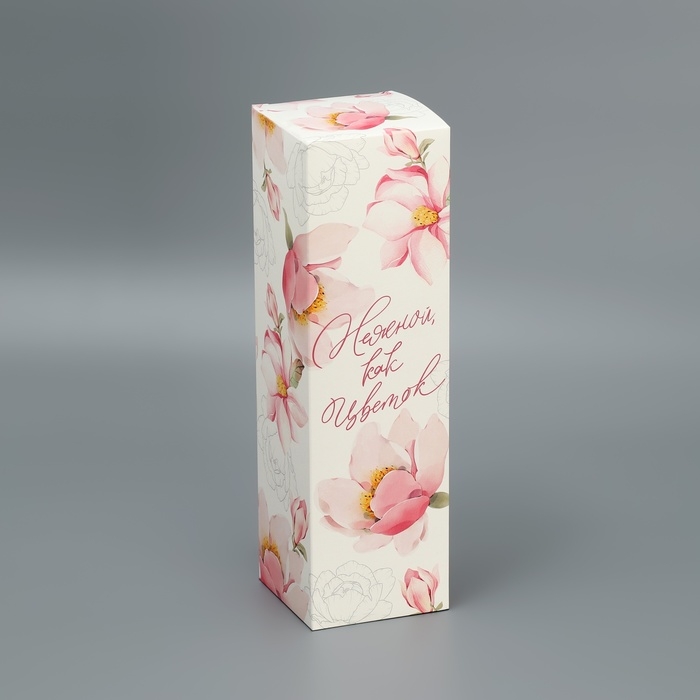 Коробка подарочная складная, упаковка, «Цветочная», 9 х 32 х 9 см Коробка подарочная складная, упаковка, «Цветочная», 9 х 32 х 9 см