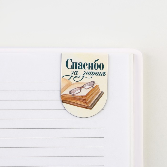 Закладки магнитные на подложке &laquo;Учителю: Вы лучший учитель&raquo;, 6 шт.