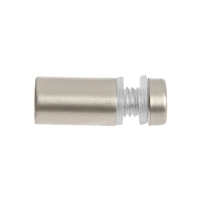 Дистанционный держатель для табличек, 12х25 мм, цвет матовый никель,набор 10 шт. Дистанционный держатель для табличек, 12х25 мм, цвет матовый никель,набор 10 шт.