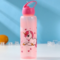 Бутылка &laquo;Единороги&raquo;, 850 мл, цвет МИКС