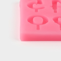 Молд &laquo;Цифры для торта&raquo;, силикон, 9,5&times;6,5&times;0,4 см, цвет МИКС