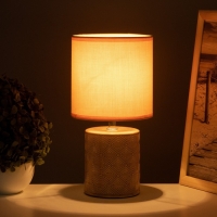 Лампа настольная "Кито" 1х40Вт Е14 горчичный 13х13х25см Лампа настольная "Кито" 1х40Вт Е14 горчичный 13х13х25см