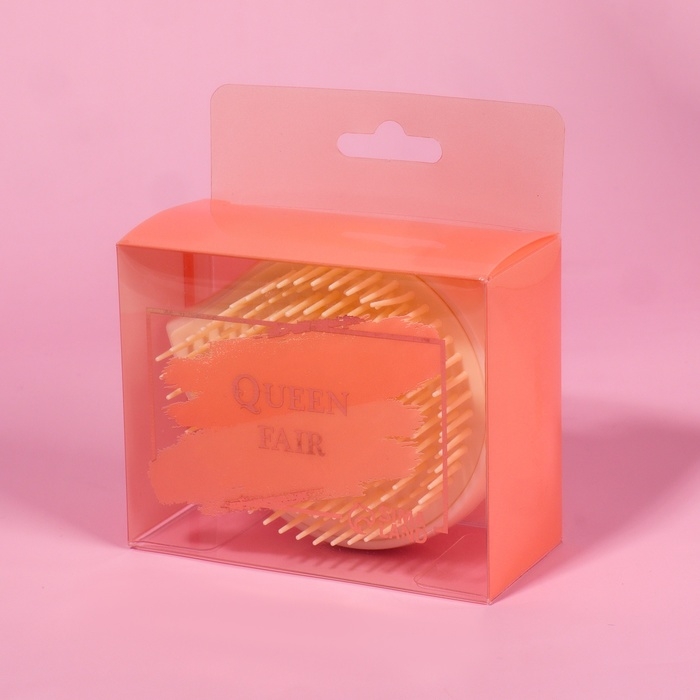 Расчёска массажная, 6,8 &times; 9 см, PVC коробка, рисунок МИКС