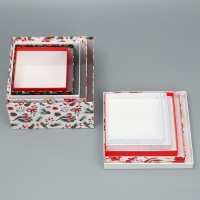 Набор подарочных коробк 5 в 1 «С Новым годом!», 14 х 14 х 8 – 22 х 22 х 12 см, Новый год Набор подарочных коробк 5 в 1 «С Новым годом!», 14 х 14 х 8 – 22 х 22 х 12 см, Новый год