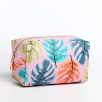 Набор косметичек 2 в 1 на молниях, цвет розовый Набор косметичек 2 в 1 на молниях, цвет розовый