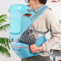 Рюкзак-кенгуру, хипсит для малыша &laquo;Звезды&raquo;, от 3 до 20 кг., цвет бирюзовый