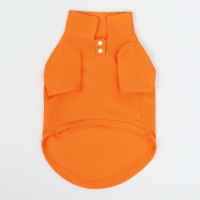 Футболка-поло для животных, XL (ДС 40, ОГ 50, ОШ 33 см), оранжевая