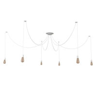 Светильник "Паук" 6x40Вт E27 белый BayerLux