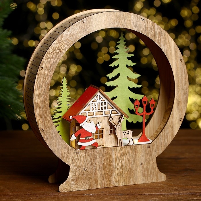 Декор с подсветкой &laquo;Новогодняя сказка&raquo; 22,5 &times; 21 &times; 5 см