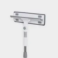 Окномойка с насадкой из микрофибры, фиксатор, стальная телескопическая ручка, 28,5&times;8,5&times;85(135) см