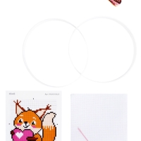 Набор для творчества. Вышивка "Бельчонок с сердечком" (с пяльцами) 05620